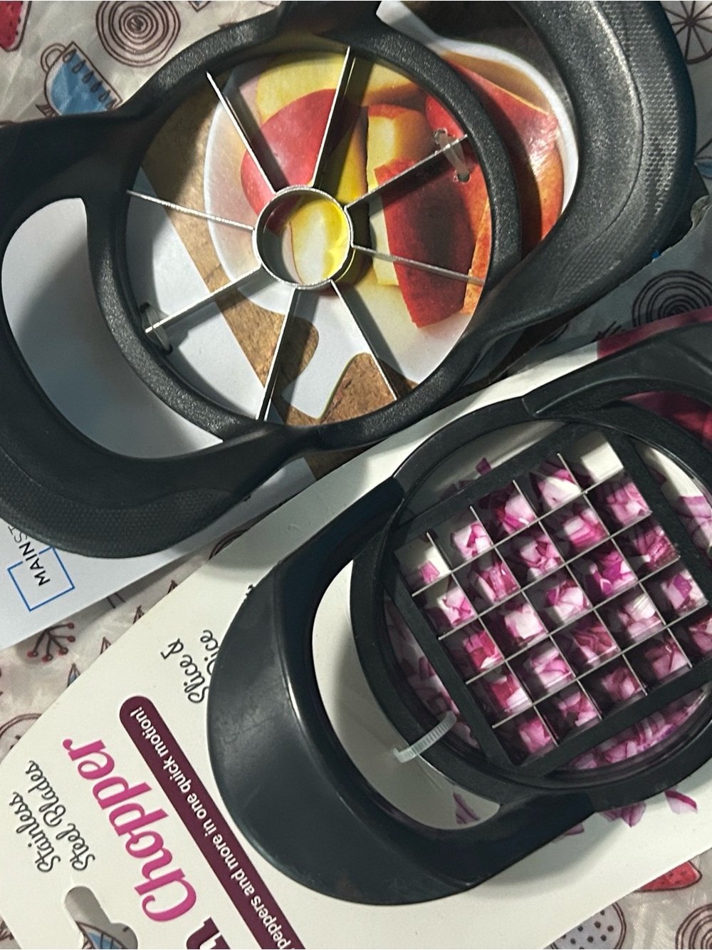 Bundle- 2 kitchen slicers - Vegetable & Fruit Chopper Slicer - Black